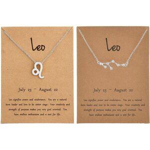 Leo Zodiac Necklaces for Women Constellation Necklace Cancer Leo Necklace